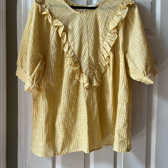 Terra & Sky Tops - Prairie ruffle blouse